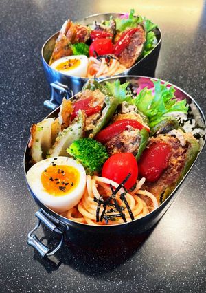 高校生弁当　2022 9月20 肉詰め-レシピのメイン写真