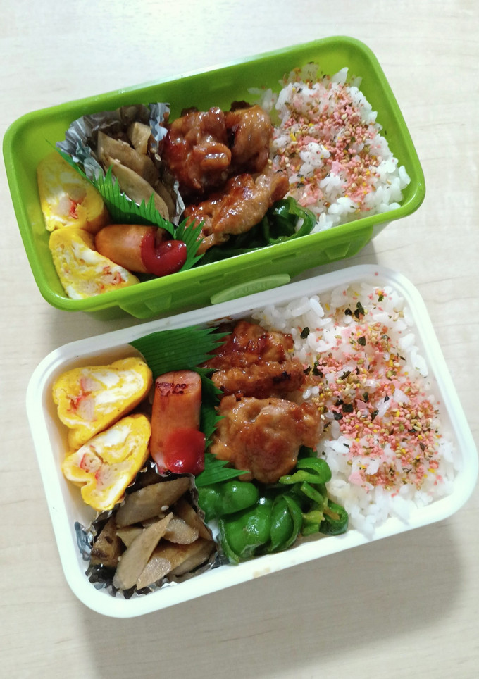 高校生と中学生のお弁当2022.9.20-レシピのメイン写真