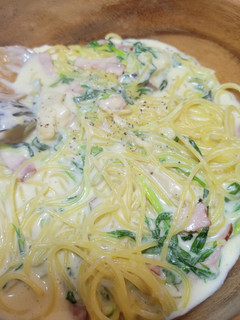 鍋の余り物パスタ チーズクリームソース-レシピのメイン写真