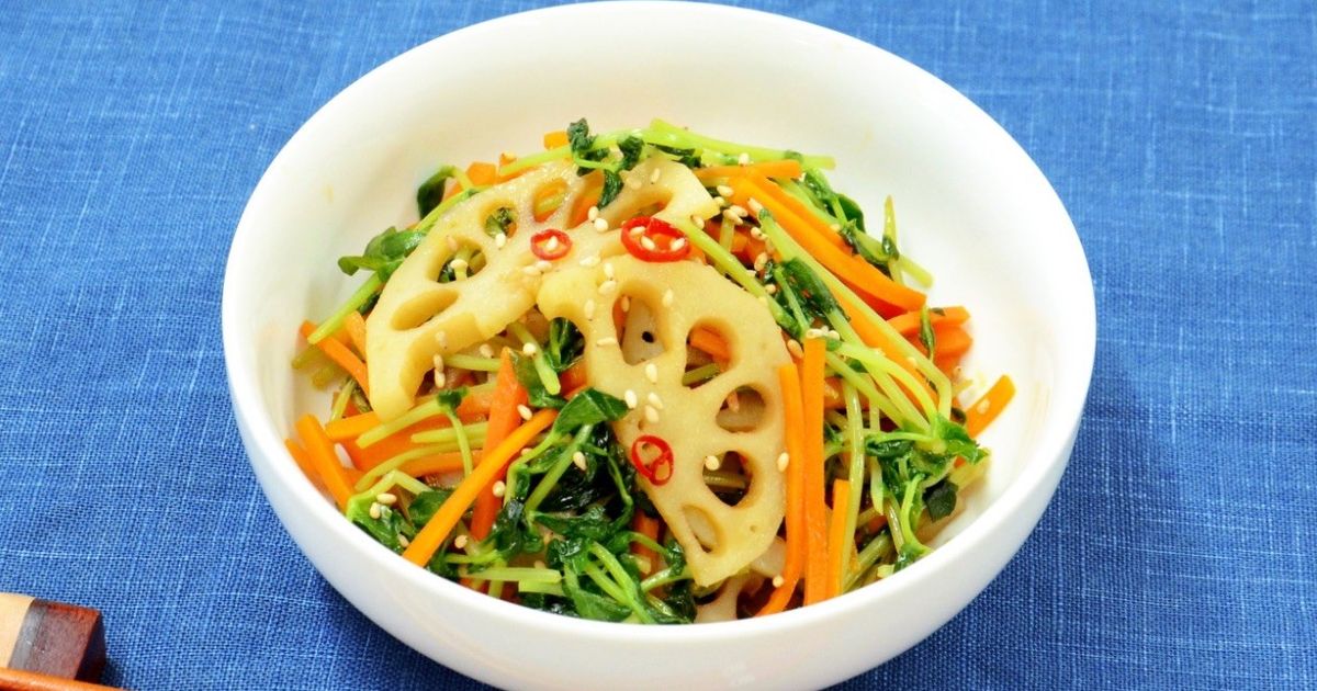 豆苗入りきんぴられんこん by 村上農園 【クックパッド】 簡単おいしい