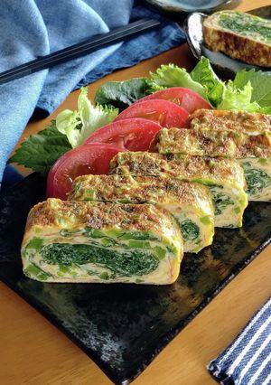 お弁当にも☆ソフトケールの厚焼き玉子。-レシピのメイン写真