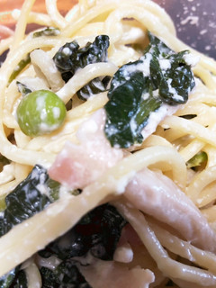小松菜のクリームパスタ-レシピのメイン写真
