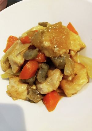 鶏胸肉とこんにゃくのジューシー味噌煮-レシピのメイン写真