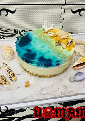 ビーチなレアチーズケーキ-レシピのメイン写真