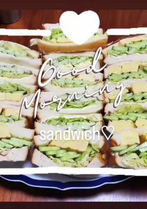 サンドイッチ　パン一本　映えサンド　野菜-レシピのメイン写真