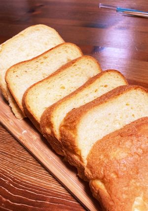 HB早焼き！フルーチェでおやつ食パン-レシピのメイン写真