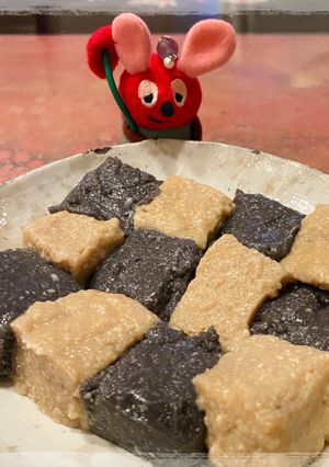 ♧豆腐de金＆黒胡麻もっち〜-レシピのメイン写真