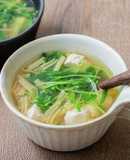 ささみと豆苗の和スープミール