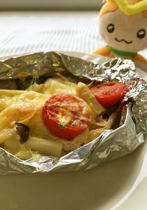 ゆで鶏のチーズ焼き-レシピのメイン写真