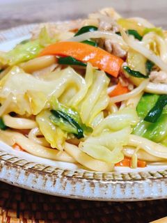 ✿母の味。関東風焼きうどん✿-レシピのメイン写真
