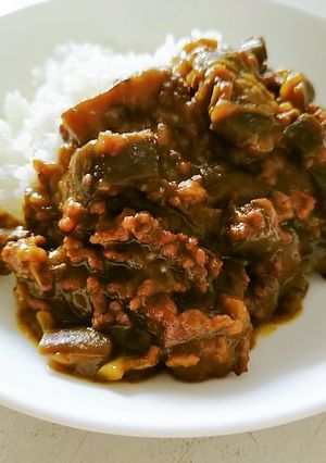 ブレンドが決め手【ナスとひき肉のカレー】-レシピのメイン写真