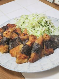 胸肉ジューシー海苔巻き揚げ☆-レシピのメイン写真