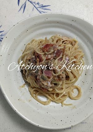 簡単!生トマトクリーミーパスタ-レシピのメイン写真