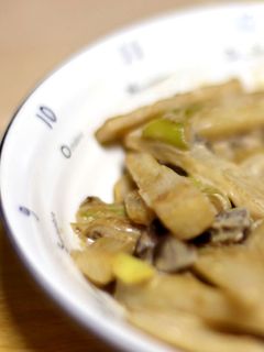 長芋と牛ハツのマヨネーズ炒め-レシピのメイン写真