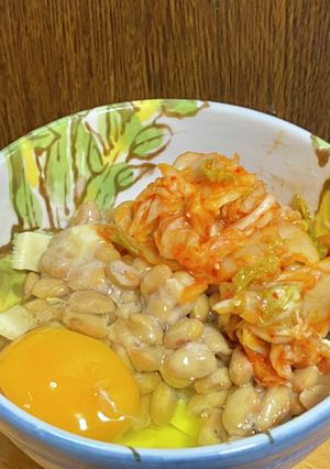 チーズとキムチの納豆-レシピのメイン写真