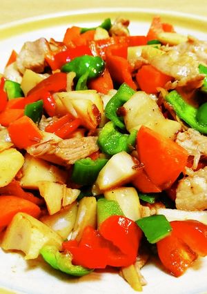 “しょうゆの実”de肉野菜炒め。-レシピのメイン写真