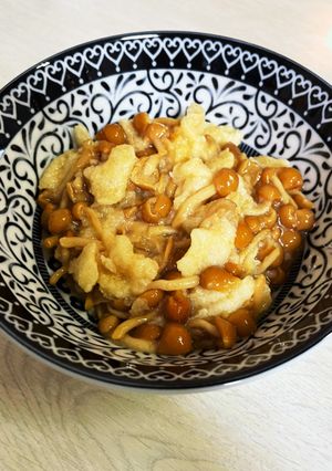 なめことおあげのカボス和え-レシピのメイン写真