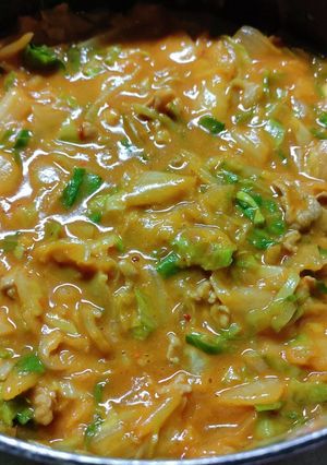酸っぱいキムチでカレーはいかが？（笑）-レシピのメイン写真