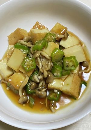 実は…レンチン♪厚揚げの甘酢餡かけ-レシピのメイン写真