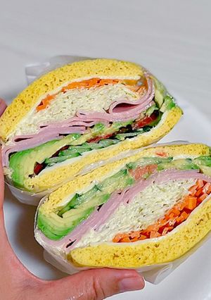 野菜たっぷり低糖質サンドイッチ-レシピのメイン写真