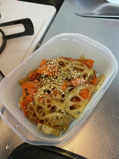 皮ごと蓮根人参きんぴら-レシピのメイン写真