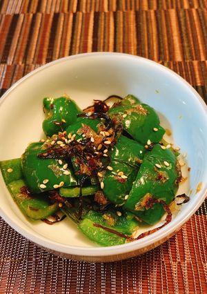 時短すぐできる!おかかで減塩ピーマン昆布-レシピのメイン写真