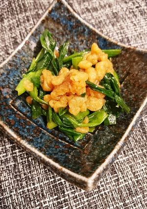 ニラ天かす和え-レシピのメイン写真
