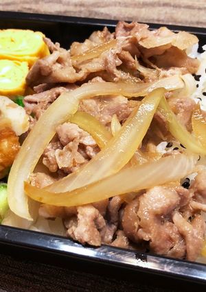 豚こま生姜焼き弁当　0921-レシピのメイン写真