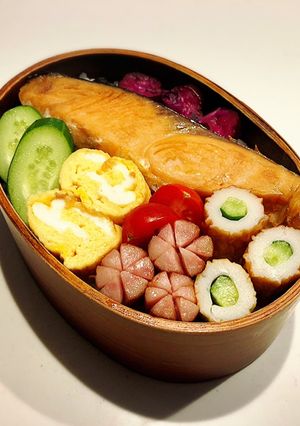 のっけ弁当2022.09.21焼鮭弁当-レシピのメイン写真