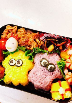 高校男子☆スプラトゥーン誕生日弁当-レシピのメイン写真