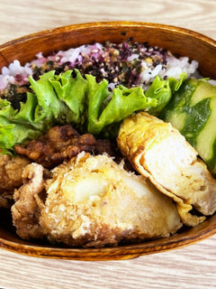 JKお弁当おかずに*香味ダレ漬豚コマ唐揚-レシピのメイン写真