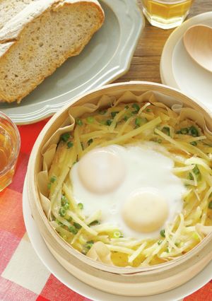 タラモチーズの巣ごもり卵-レシピのメイン写真