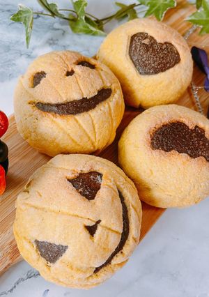 ハロウィン★かぼちゃメロンパン-レシピのメイン写真