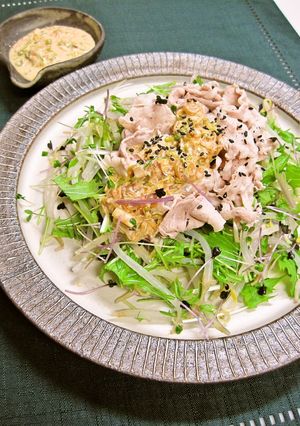 豚しゃぶサラダのねぎマヨかけ-レシピのメイン写真