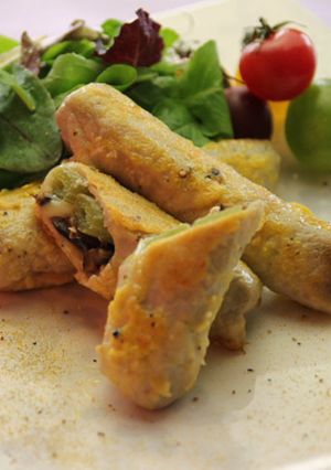 カレー風味のふきのポークピカタ-レシピのメイン写真