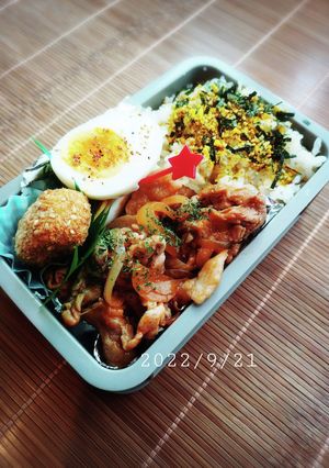 息子弁当　9/21-レシピのメイン写真