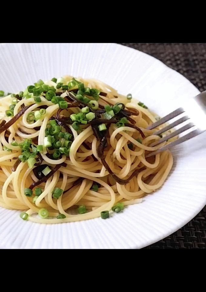 塩昆布とわさびの和風パスタ-レシピのメイン写真