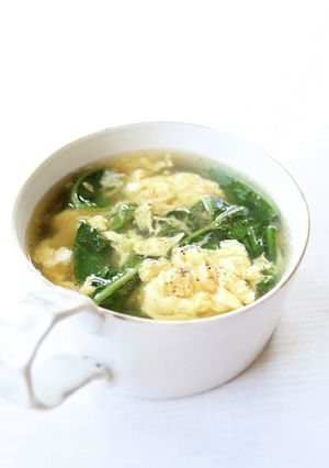 簡単に美味しい【空芯菜と卵の中華スープ】-レシピのメイン写真