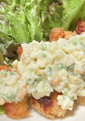 簡単揚げ焼き　かじきのタルタルソースかけ-レシピのメイン写真