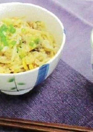 ダイズモヤシと牛肉の炊き込みご飯-レシピのメイン写真