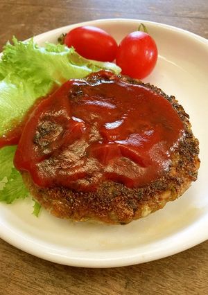 キャベツたっぷり大豆ミートの野菜バーグ-レシピのメイン写真