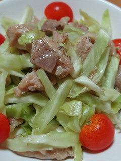 ♪蒸し鶏とキャベツのサラダ♪-レシピのメイン写真