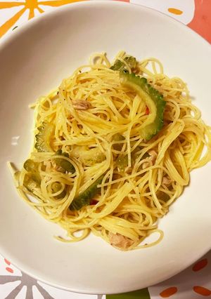 ゴーヤとツナのペペロンチーノ-レシピのメイン写真