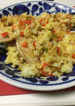 手羽先でカレーパエリア-レシピのメイン写真