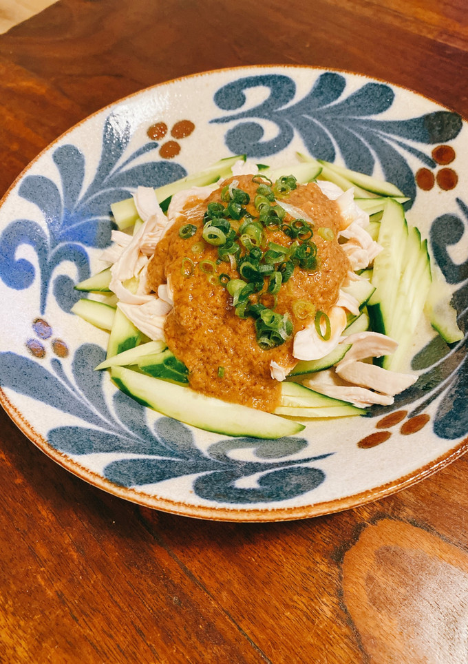 しっとりササミの棒棒鶏☆濃厚胡麻ダレ！-レシピのメイン写真