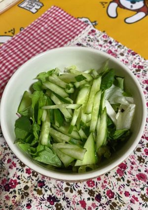 簡単長芋とベビーリーフのサラダ^_^-レシピのメイン写真