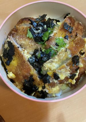 美味しい⭐︎甘め塩分控えめな卵とじカツ丼-レシピのメイン写真
