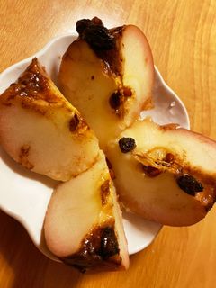 秋の味覚、まるごと焼きりんご-レシピのメイン写真