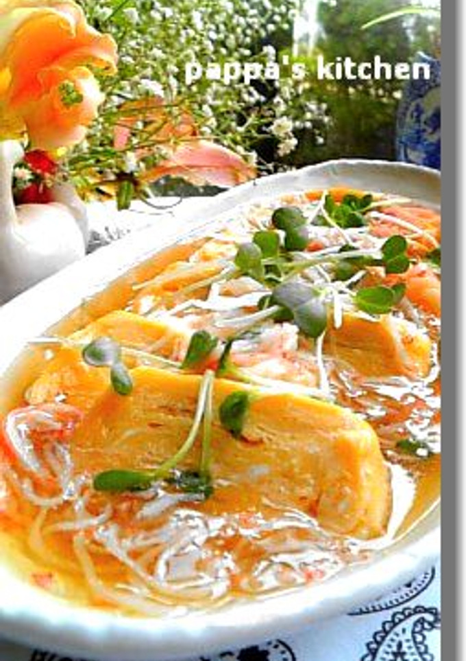 和風餡かけで☆豪華一品♪餡かけ出し巻き卵-レシピのメイン写真