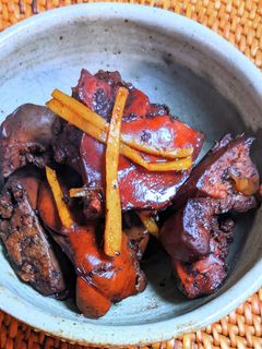 鶏レバーの赤ワイン煮-レシピのメイン写真